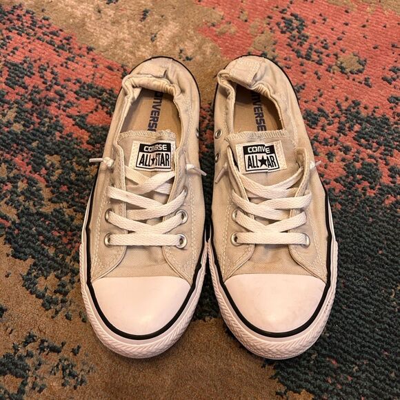 Converse Beige slip on sneakers - Picture 2 of 6